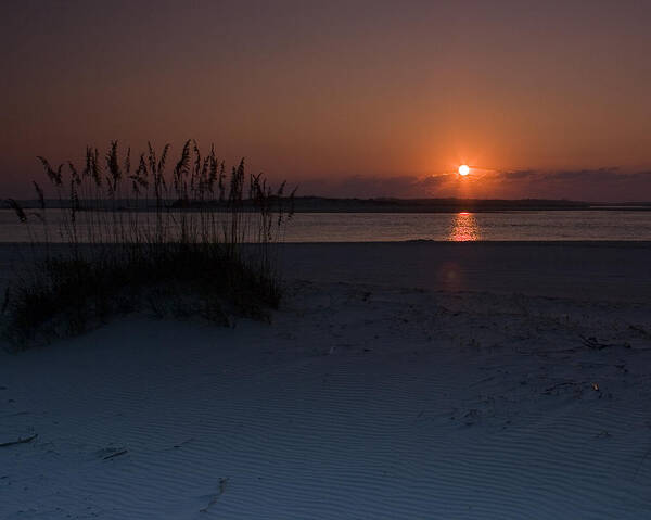 Sunrise Art Print featuring the photograph Holden Beach Sunrise 1 by Alan Raasch