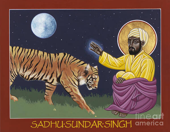 Holy Sadhu Sundar Singh Art Print featuring the painting Holy Sadhu Sundar Singh 189 by William Hart McNichols