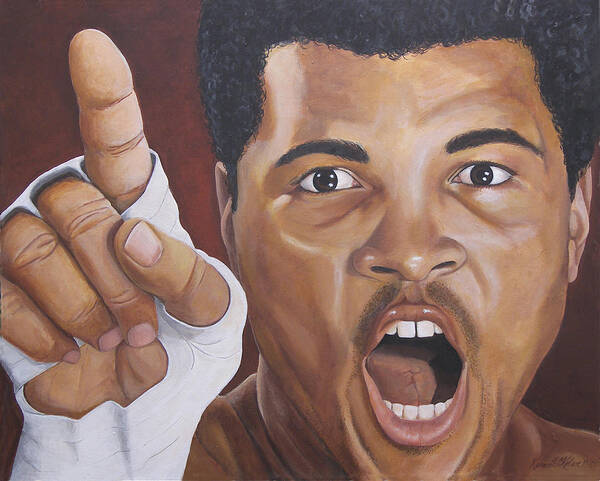 The Greatest Art Print featuring the painting I Am the Greatest 2 by Kenneth Kelsoe