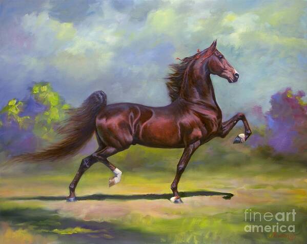 Imperator Art Print featuring the painting Imperator by Jeanne Newton Schoborg