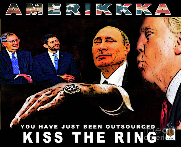 Putin Art Print featuring the photograph Kiss The Ring by Reggie Duffie