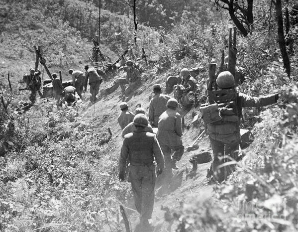 1952 Art Print featuring the photograph Korean War: Triangle Hill by Granger