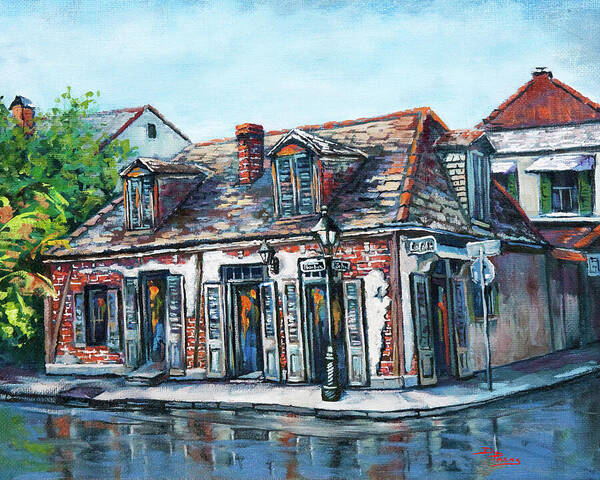 New Orleans Art Art Print featuring the painting Lafitte's Blacksmith Shop by Dianne Parks