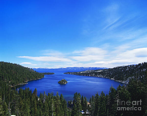 Lake Tahoe Art Print featuring the photograph Lake Tahoe in California by Dennis Flaherty