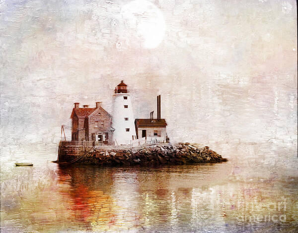 Sea Art Print featuring the photograph Lighthouse on Island by Carlos Diaz