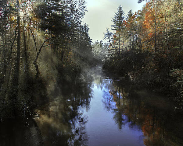 Morning Art Print featuring the photograph Little River Sunrise by Kevin Senter