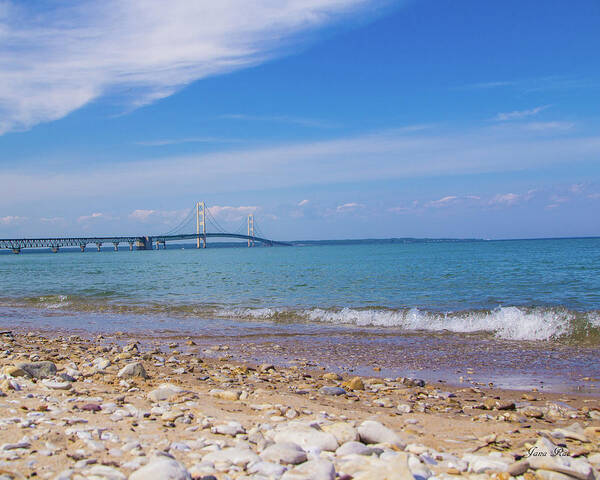 Mackinac Bridge Art Print featuring the photograph Mackinac Bridge 2220 by Jana Rosenkranz