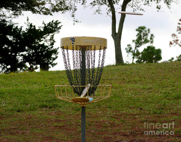 Disc Golf Art Print featuring the photograph Missing Chains by Marty Gayler