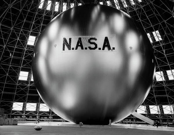 Nasa Art Print featuring the photograph NASA Project Echo Metallic Balloon - 1960 by War Is Hell Store