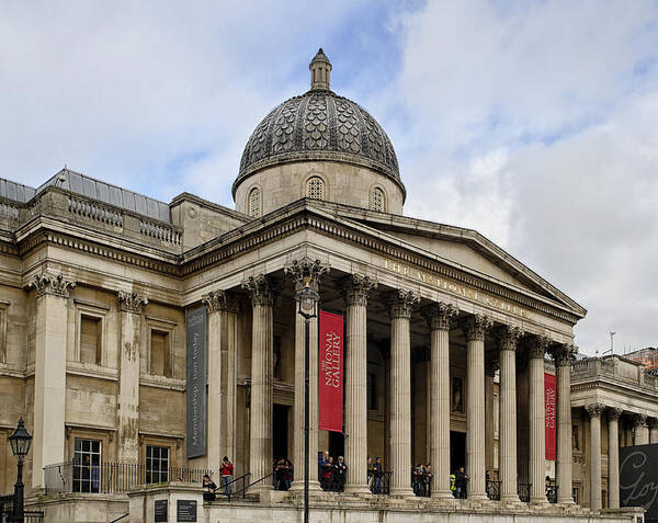 Gallery Art Print featuring the photograph National Gallery London by Shirley Mitchell