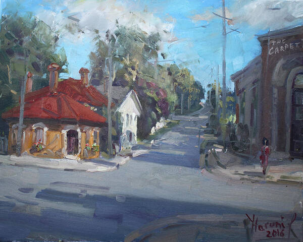 Norval Art Print featuring the painting Norval Ontario by Ylli Haruni