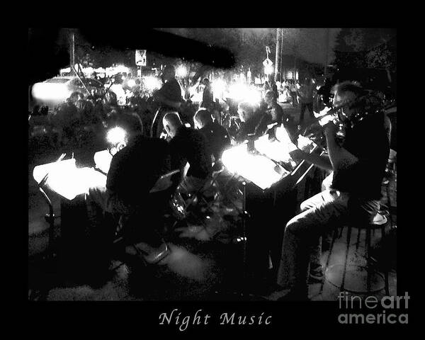 Orchestra Art Print featuring the photograph Night Music Poster by Felipe Adan Lerma