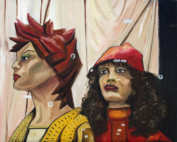 People Art Print featuring the painting Nina and Star by Patricia Arroyo