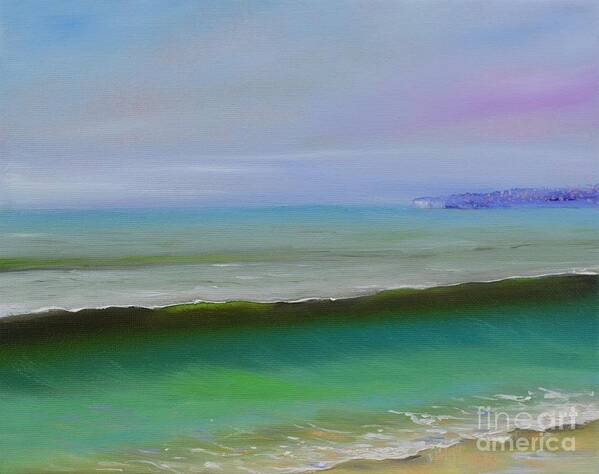 Dana Point Art Print featuring the painting North to Dana Point by Mary Scott