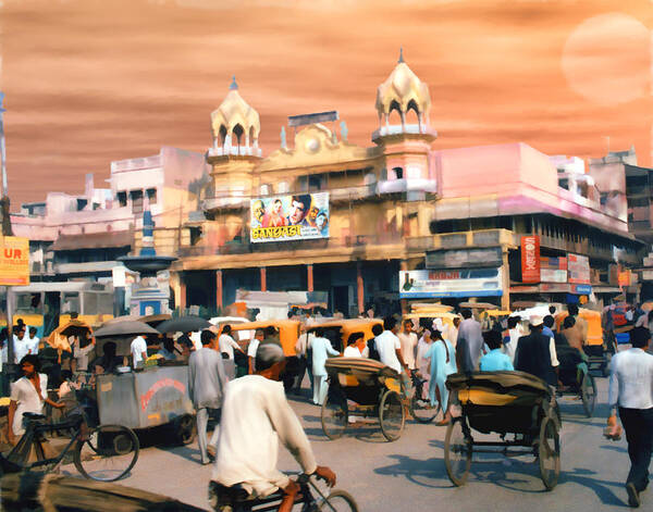 India Art Print featuring the photograph Old Dehli by Kurt Van Wagner