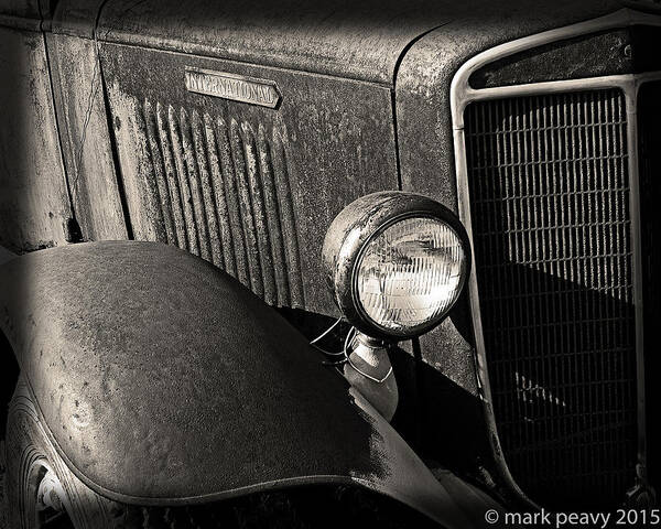 Brown Art Print featuring the photograph Old Truck by Mark Peavy