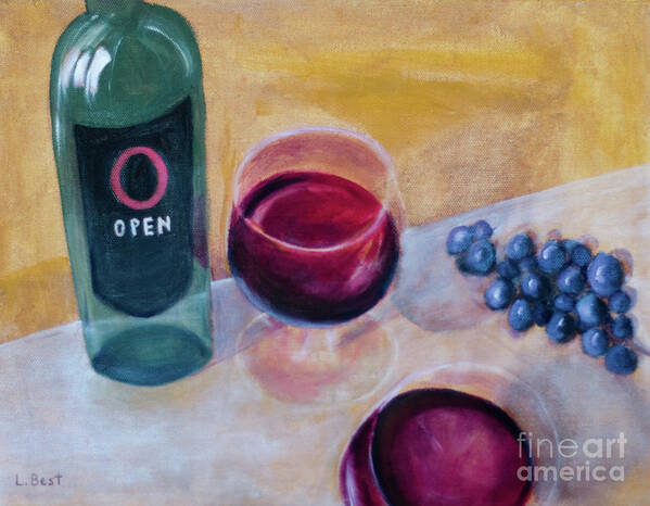 Open Art Print featuring the painting Open by Laurel Best