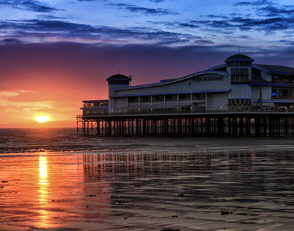 Sun Art Print featuring the photograph Pier pressure by William Hole
