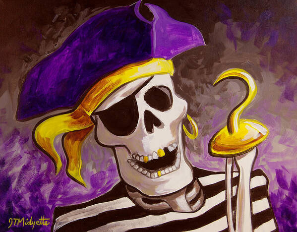 Pirates Art Print featuring the painting Pirate by Tommy Midyette