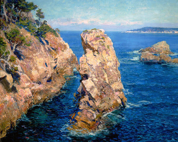 Guy Rose Art Print featuring the painting Point Lobos by Guy Rose