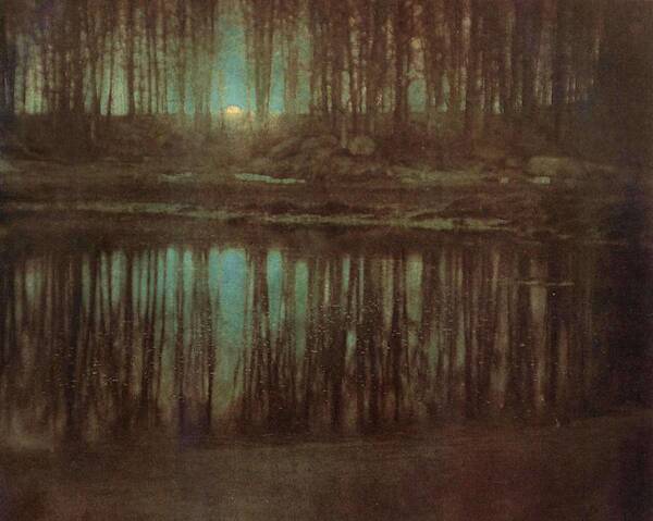 Edward Art Print featuring the painting Pond Moonlight by Edward Steichen
