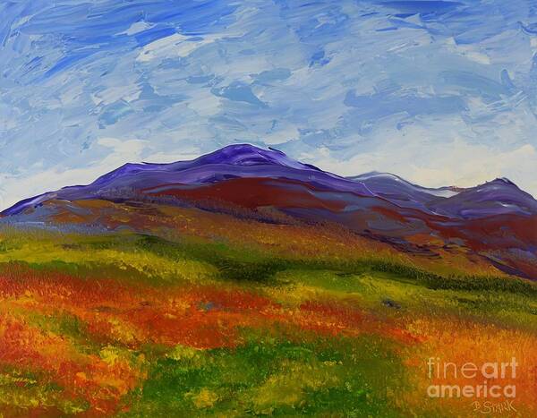  Art Print featuring the painting Purple Mountains Majesty by Barrie Stark