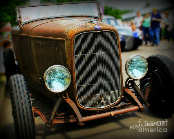 Rat Rod Art Print featuring the photograph Rat Rod Roadster by Perry Webster