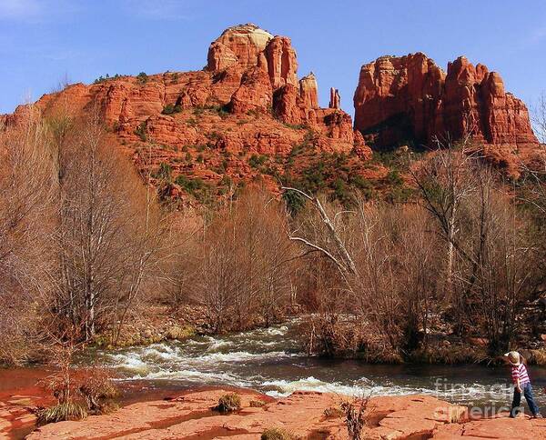 Red Rock Crossing Art Print featuring the photograph Red Rock Crossing Sedona Arizona by Marilyn Smith