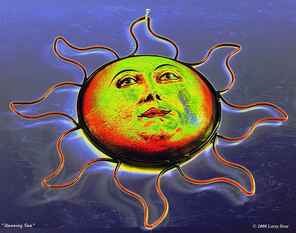 Sun Art Print featuring the photograph Running Sun by Larry Beat