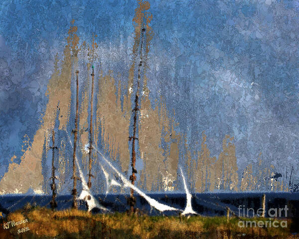 Arne J Hansen Art Print featuring the photograph Sailing by Arne Hansen