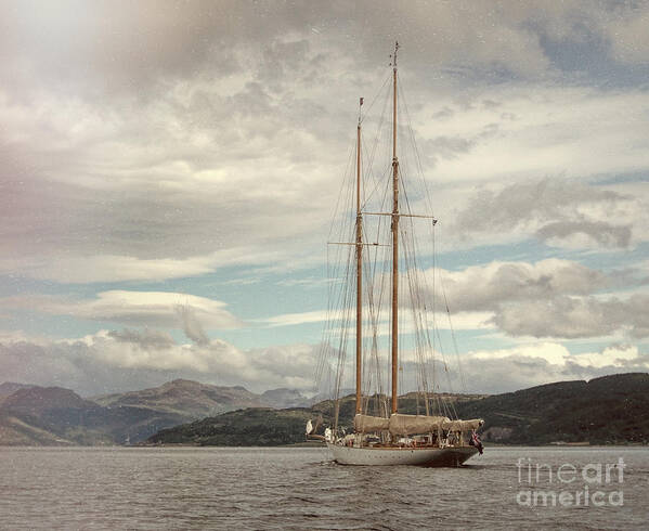 Sailing Art Print featuring the photograph Sailing on Loch Long Scotland by Lynn Bolt