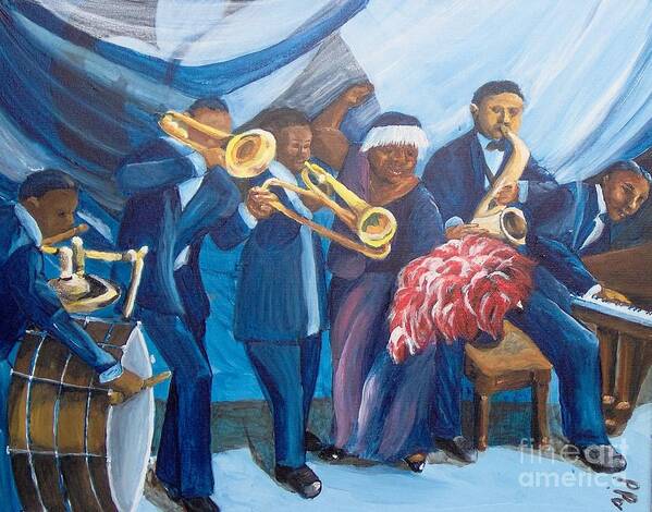 African-american Art Print featuring the painting See the Music by Saundra Johnson