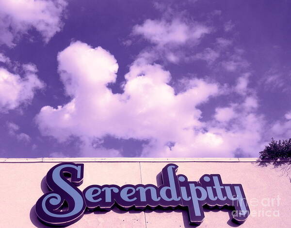 Serendipity Art Print featuring the photograph Serendipity Sign Arizona by Marlene Besso