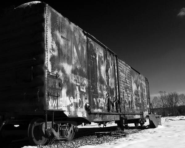 Boxcar Art Print featuring the photograph Sidelined by Alan Raasch