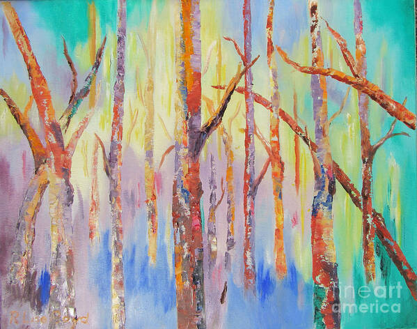 Landscape Art Print featuring the painting Soft Pastels by Lisa Boyd