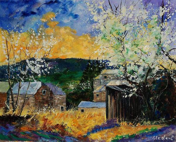 Spring Art Print featuring the painting Spring 45 by Pol Ledent