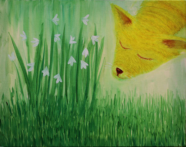 Spring Art Print featuring the painting Spring Morning by Tone Aanderaa