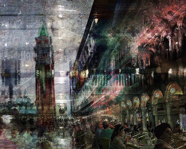 St. Marks Square Art Print featuring the digital art St. Marks Square by Looking Glass Images