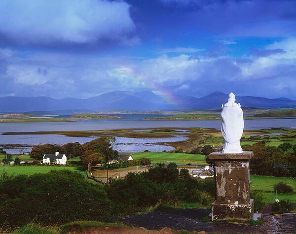 Co Mayo Art Print featuring the photograph St Patricks Statue, Co Mayo, Ireland by The Irish Image Collection 