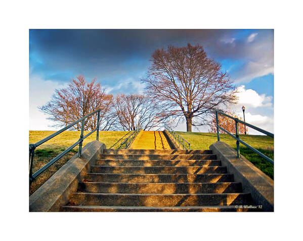 Stairway Art Print featuring the photograph Stairway To Federal Hill by Brian Wallace