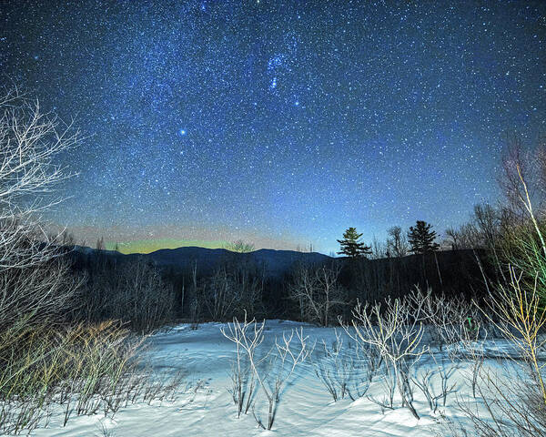 New Art Print featuring the photograph Stars over the New Hampshire White Mountains by Toby McGuire