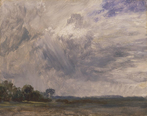 English Romantic Painters Art Print featuring the painting Study of a Cloudy Sky by John Constable