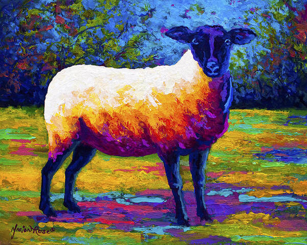 Suffolk Art Print featuring the painting Suffolk Ewe 2 by Marion Rose