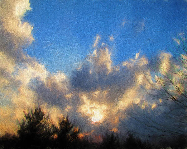 Sky Art Print featuring the photograph Sunset by John Freidenberg