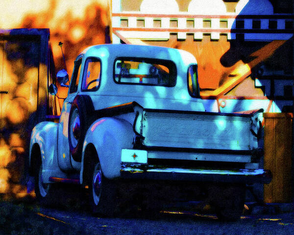Truck Art Print featuring the photograph Late Afternoon Taos by Terry Fiala
