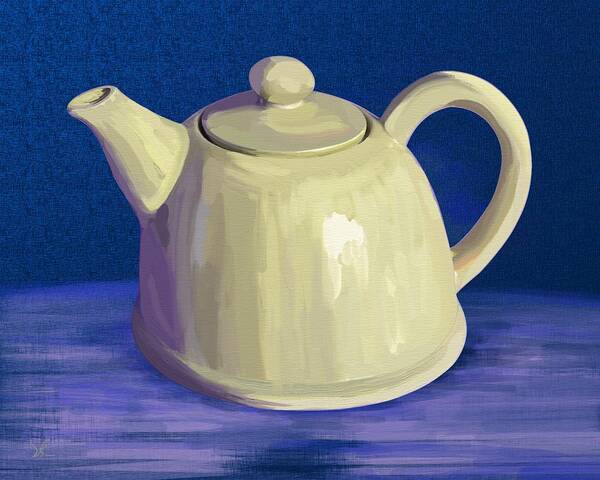 Victor Shelley Art Print featuring the painting Teapot by Victor Shelley