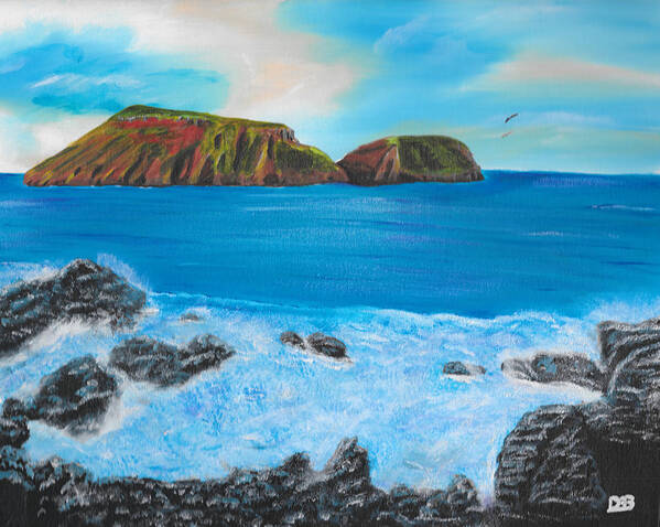 Island Art Print featuring the painting Terceira Island by David Bigelow
