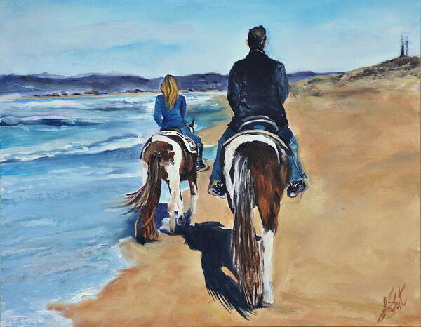 Landscape Art Print featuring the painting The Best Day by Lindsay Frost