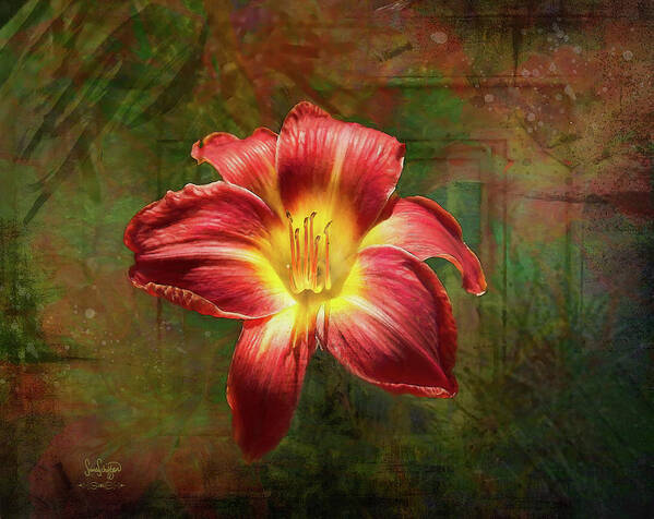 Flowers Art Print featuring the digital art The Blessing by Sandra Schiffner