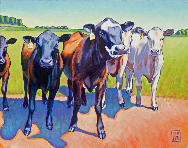 Stacey Neumiller Art Print featuring the painting The Committee by Stacey Neumiller